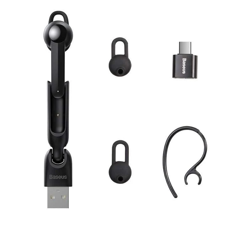 Baseus Magnetic Charging Drahtloser Bluetooth-Kopfhörer mit einer Freisprecheinrichtung und Mikrofon Business Bluetooth-Headset für Autofahrer