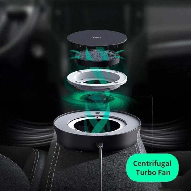 Baseus 2in1 Auto Luftreiniger Auto Luftbefeuchter Negative Ionen Luftfilter Ionisator mit Filter Entfernen Sie PM2.5 Formaldehyd für Car Home