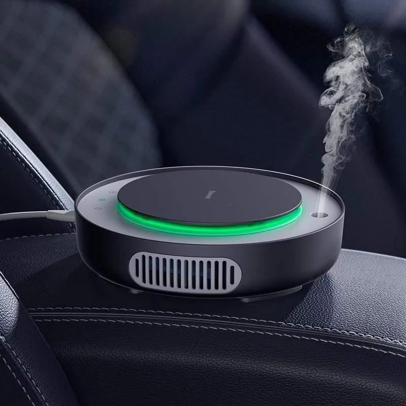 Baseus 2in1 Auto Luftreiniger Auto Luftbefeuchter Negative Ionen Luftfilter Ionisator mit Filter Entfernen Sie PM2.5 Formaldehyd für Car Home