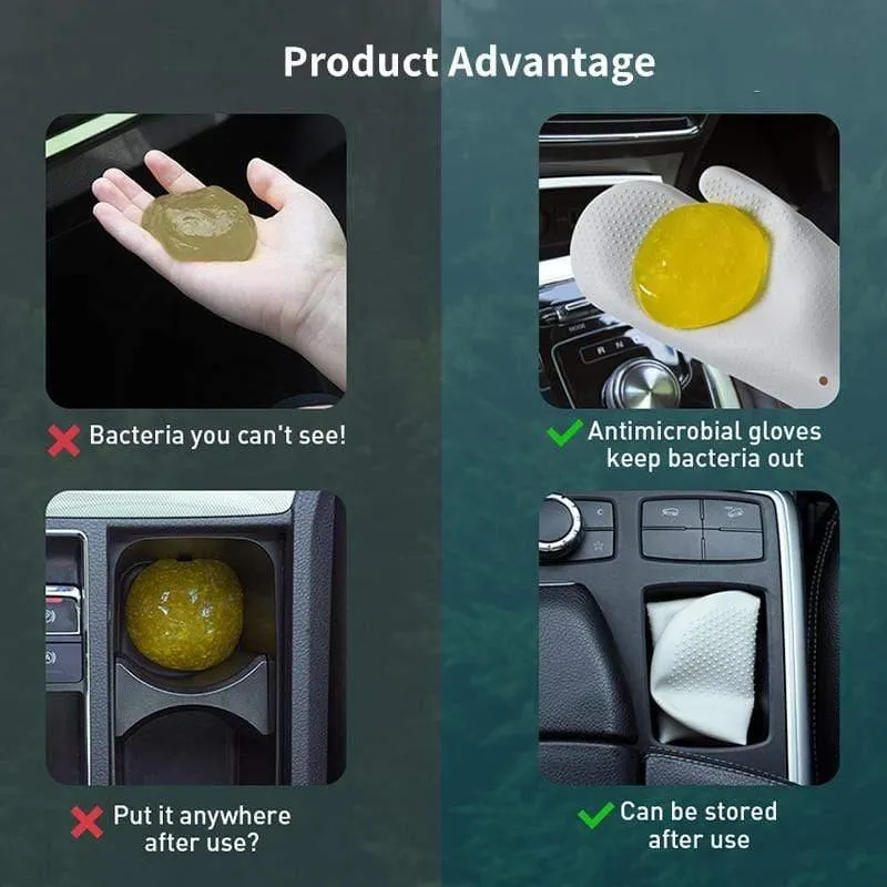 Baseus Auto-Reiniger Kleber Gummi Entlüftungsauslass Armaturenbrett Reinigungswerkzeug Staub Schmutz Tastatur Reinigen Staubsauger Weichgel (Gummi und Handschuhe)
