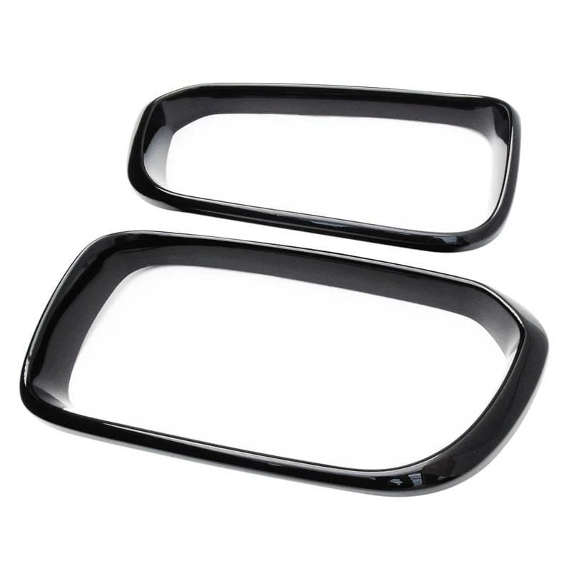 Helles Schwarz im Netz Rahmendekoration im Gitter Kühlergrill Modifizierte Teile für 2015-2018 BMW 1er F20 F21 (Schwarz)
