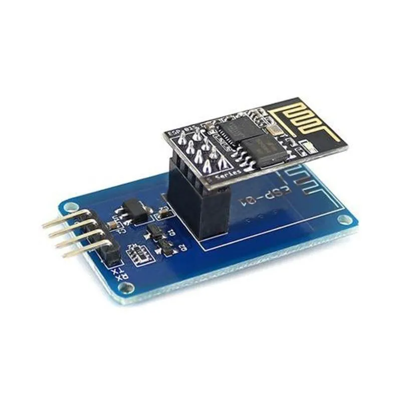 ESP8266 ESP-01 Serielles WiFi-WLAN-Adaptermodul 3.3 V 5 V Esp01 Breakout-Leiterplattenadapter Kompatibel für Arduino
