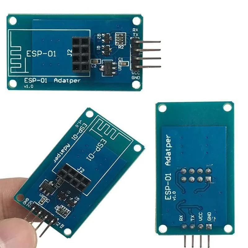 ESP8266 ESP-01 Serielles WiFi-WLAN-Adaptermodul 3.3 V 5 V Esp01 Breakout-Leiterplattenadapter Kompatibel für Arduino