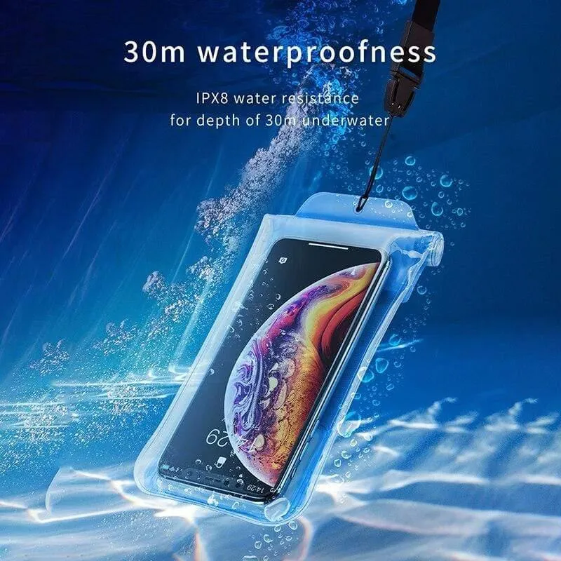 Baseus IP68 Wasserdichte Hülle für iPhone X XR XS MAX 8 7 P30 Samsung S10 Handytasche Tasche Airbag Schwimmen Handyhülle Abdeckung