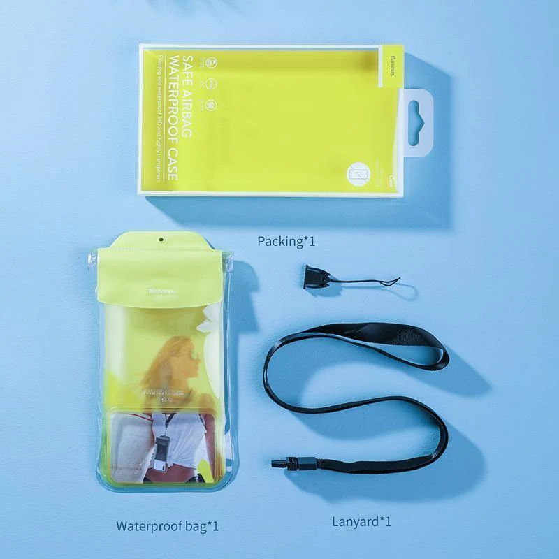 Baseus IP68 Wasserdichte Hülle für iPhone X XR XS MAX 8 7 P30 Samsung S10 Handytasche Tasche Airbag Schwimmen Handyhülle Abdeckung