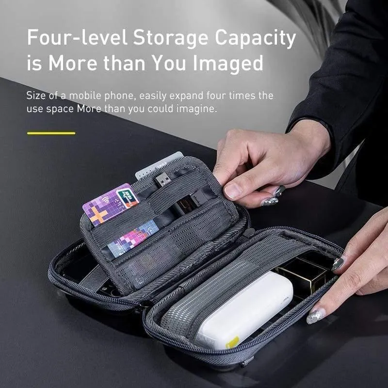 Baseus wasserdichte digitale Tasche USB-Kabel SD-Karte Kopfhörer Handy Aufbewahrungstasche Tasche Organizer Tasche Reisezubehör Taschen