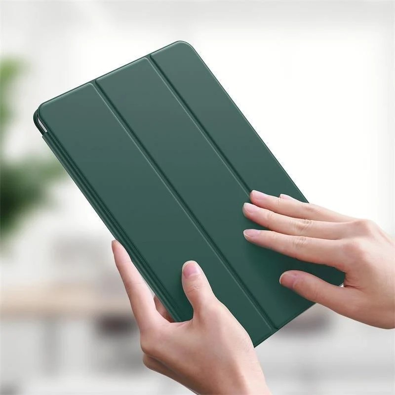 Baseus Magnetische Tablet-Hülle für iPad Pro 11 12.9 Hülle 2020 Dreifache PU-Rückseite für iPad Pro 11 12.9 2020 Smart Cover Hülle