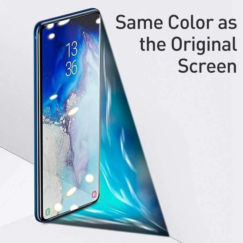 Baseus 2 Stück UV-gehärtetes Glas für Samsung Galaxy S20 Displayschutzfolie, vollständig gebogenes Schutzglas für Galaxy S20 Plus Ultra