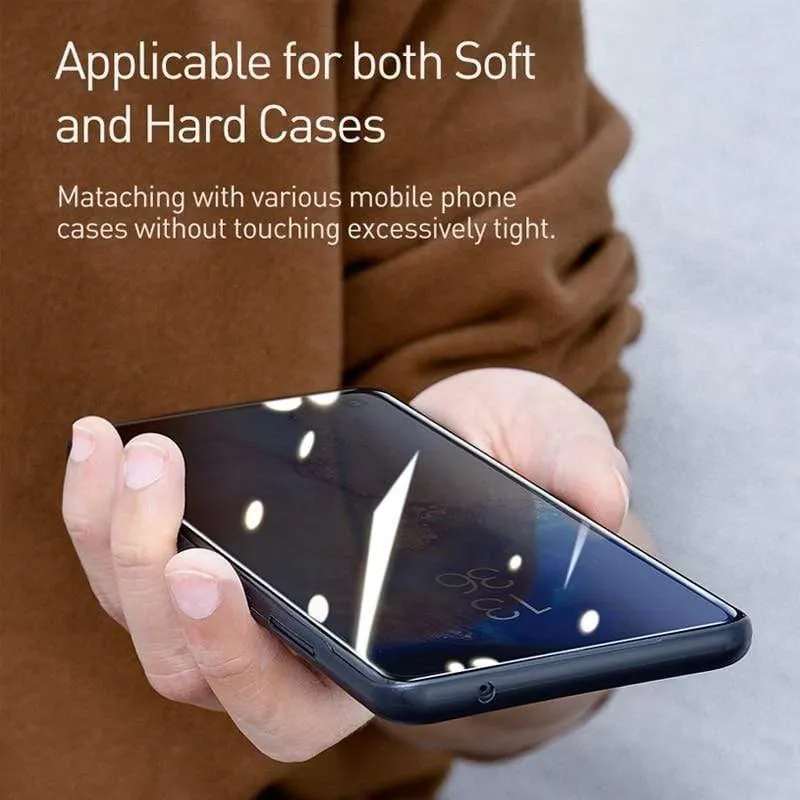 Baseus 2 Stück UV-gehärtetes Glas für Samsung Galaxy S20 Displayschutzfolie, vollständig gebogenes Schutzglas für Galaxy S20 Plus Ultra