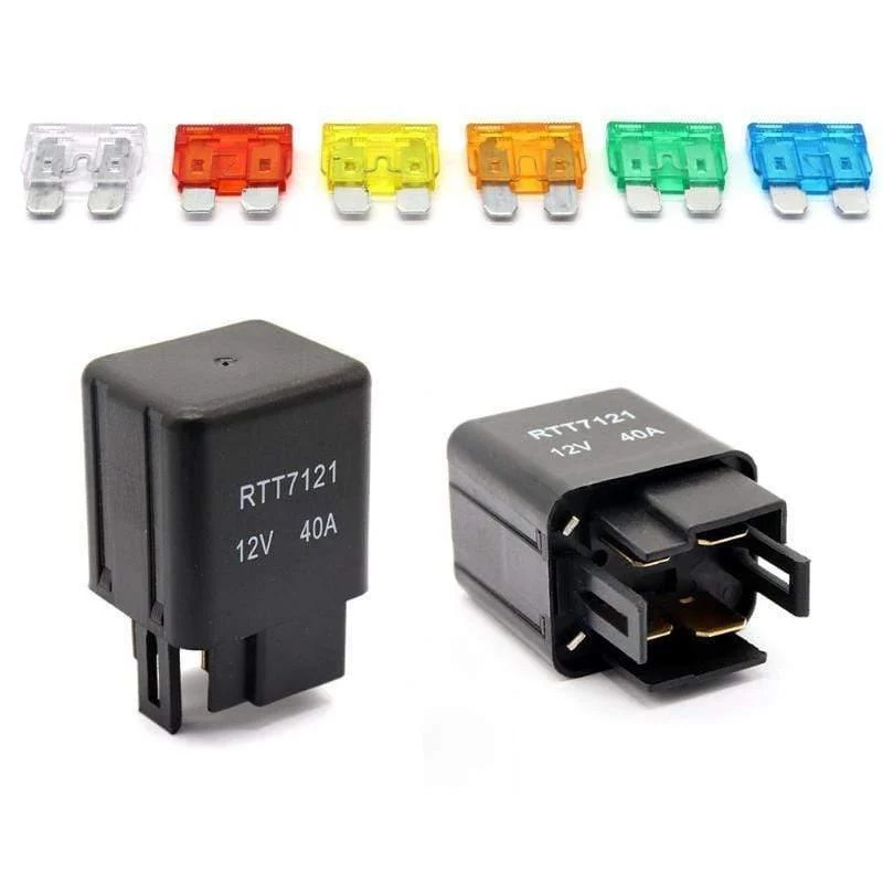 VODOOL Universal DC 12V Auto Marineboot 6-Wege Relais + 6-Slot ATO / ATC Blade Sicherungshalter Box Block Auto Auto Ersatzteile Sicherungen