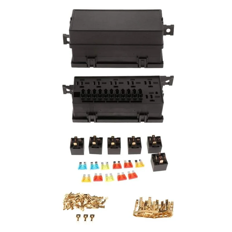 1 Set 11-Wege-Blade-Sicherungskasten Auto-Sicherungskastenhalter Standard-Sicherungskastenblock
