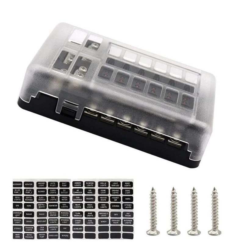 12 Way Blade Fuse Holder Box Block Car Vehice Boat Circuit ATO ATC 32VAuto & Motorrad: Teile, Auto-Ersatz- & -Reparaturteile, Sicherungen & Sicherungen!