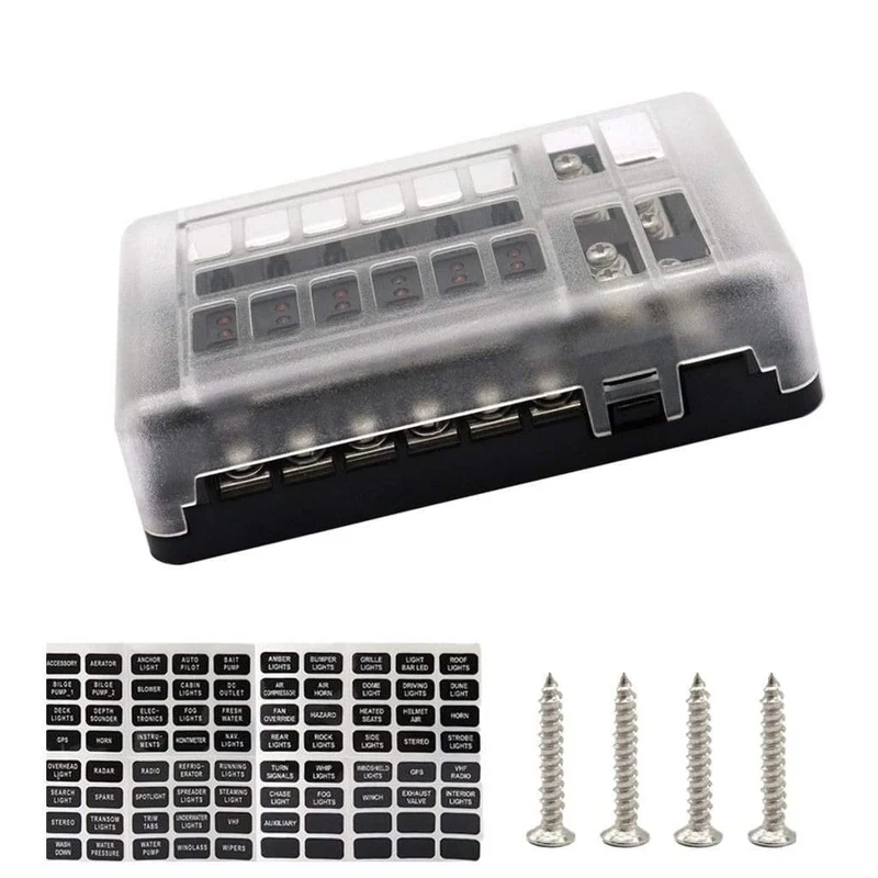 12 Way Blade Fuse Holder Box Block Car Vehice Boat Circuit ATO ATC 32VAuto & Motorrad: Teile, Auto-Ersatz- & -Reparaturteile, Sicherungen & Sicherungen!