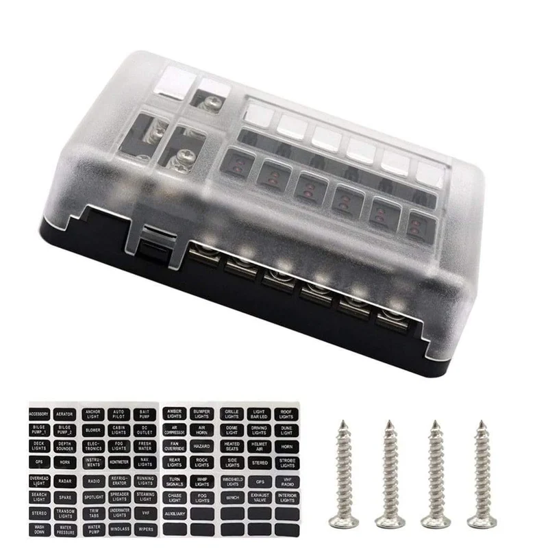 12 Way Blade Fuse Holder Box Block Car Vehice Boat Circuit ATO ATC 32VAuto & Motorrad: Teile, Auto-Ersatz- & -Reparaturteile, Sicherungen & Sicherungen!