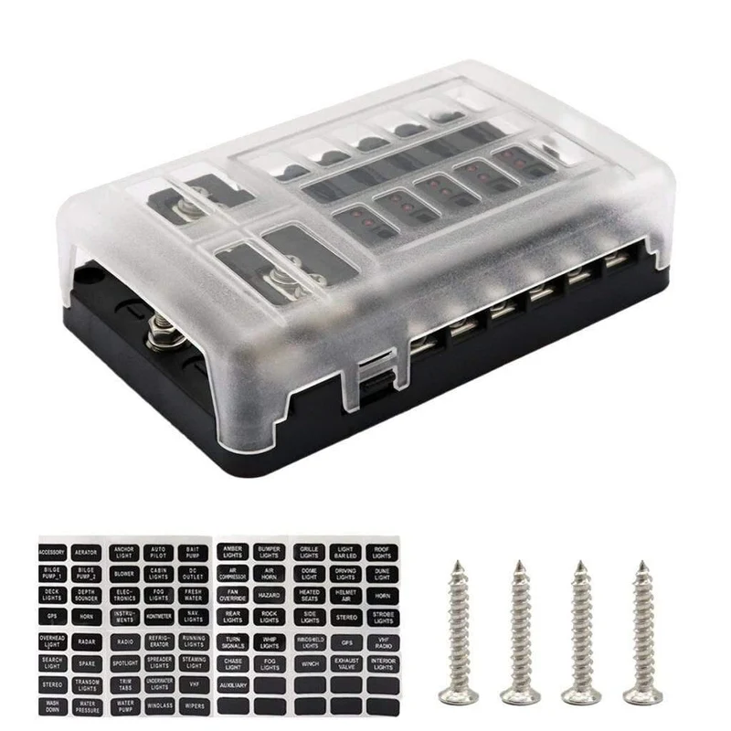 12 Way Blade Fuse Holder Box Block Car Vehice Boat Circuit ATO ATC 32VAuto & Motorrad: Teile, Auto-Ersatz- & -Reparaturteile, Sicherungen & Sicherungen!