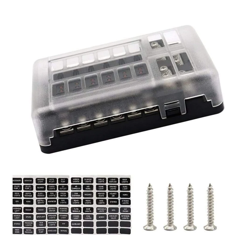 12 Way Blade Fuse Holder Box Block Car Vehice Boat Circuit ATO ATC 32VAuto & Motorrad: Teile, Auto-Ersatz- & -Reparaturteile, Sicherungen & Sicherungen!