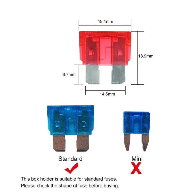 Neu 4 weg Sicherung Box Klinge Sicherung Halter Box Led-anzeige Automotive Sicherung Block Box Block 6V-32V Sicherung Sitz Umrüstung