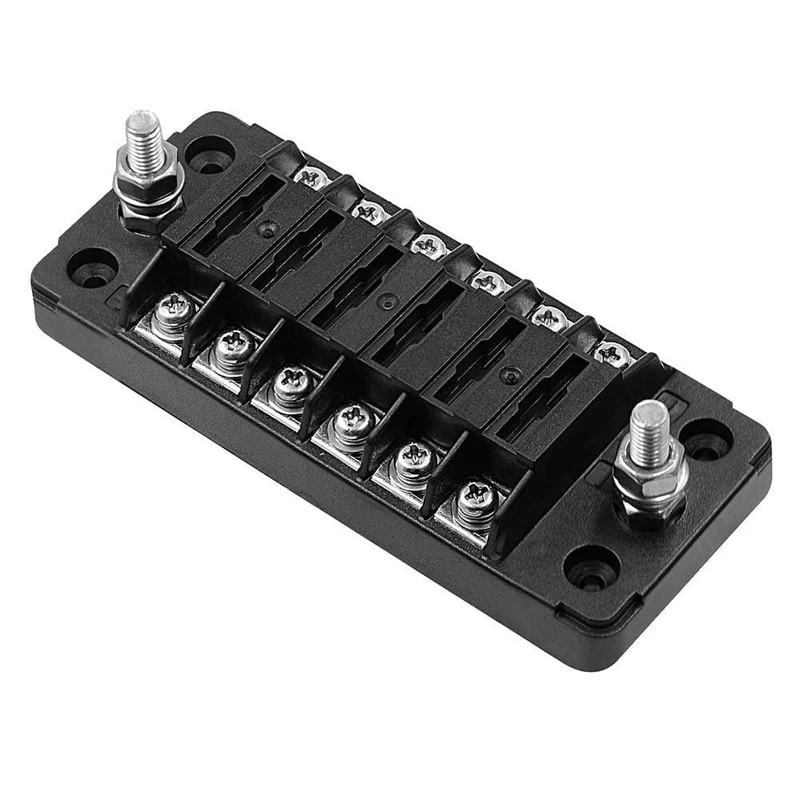 6 Way Blade Fuse Halter Box Auto Block Fall Mit Schraube Mutter Terminal Für 12-32V Auto Lkw Fahrzeug marine Boot Wohnmobil Heißer Verkauf