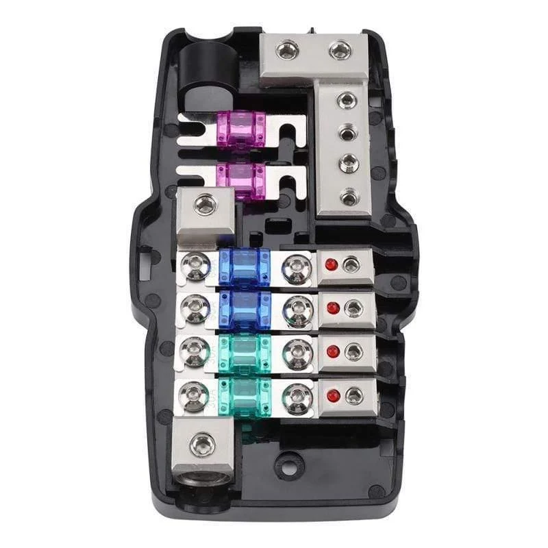 Auto Audio Stereo ANL Blade Sicherungshalter Verteilerblöcke 04GA 4-Wege-Sicherungskastenblock 30A 60A Universal-Autozubehör