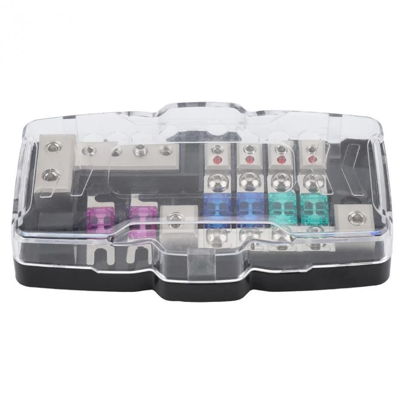 Auto Audio Stereo ANL Blade Sicherungshalter Verteilerblöcke 04GA 4-Wege-Sicherungskastenblock 30A 60A Universal-Autozubehör