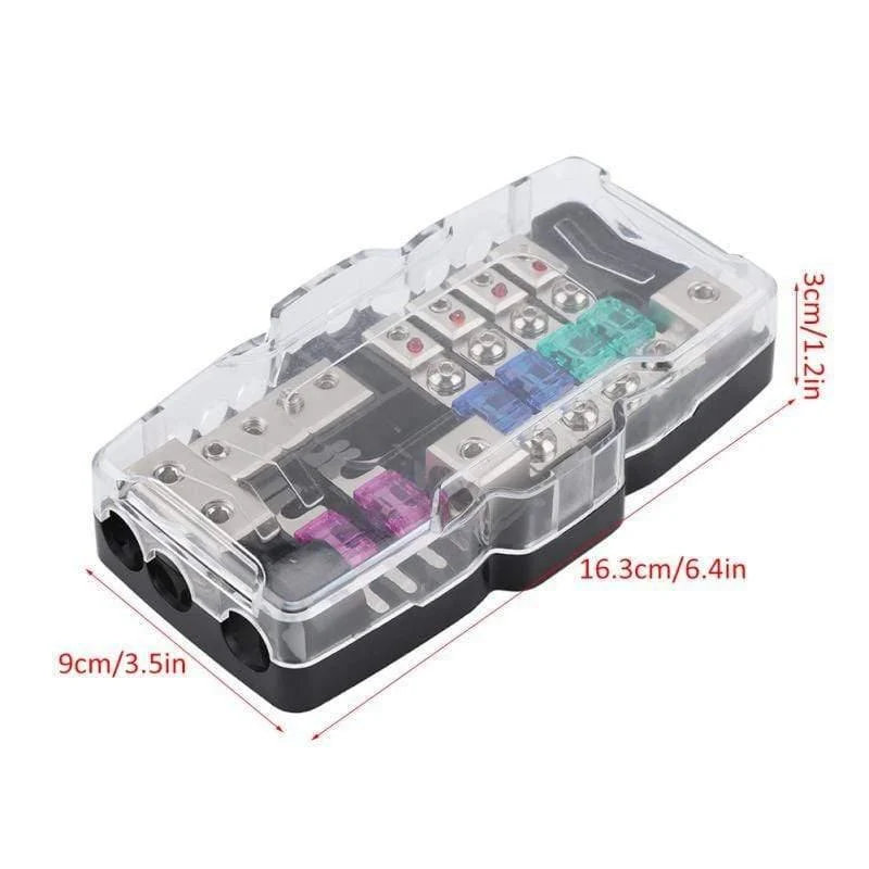 Auto Audio Stereo ANL Blade Sicherungshalter Verteilerblöcke 04GA 4-Wege-Sicherungskastenblock 30A 60A Universal-Autozubehör