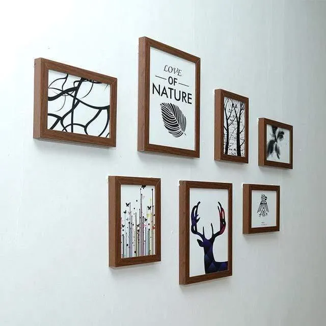 7 Stück klassischer Bilderrahmen zum Aufhängen an der Wand, Bilderrahmen, Foto, 7 10 Zoll, Wandkunst, Hochzeitspaar, Empfehlung, Bilderrahmen