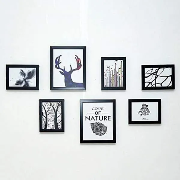 7 Stück klassischer Bilderrahmen zum Aufhängen an der Wand, Bilderrahmen, Foto, 7 10 Zoll, Wandkunst, Hochzeitspaar, Empfehlung, Bilderrahmen