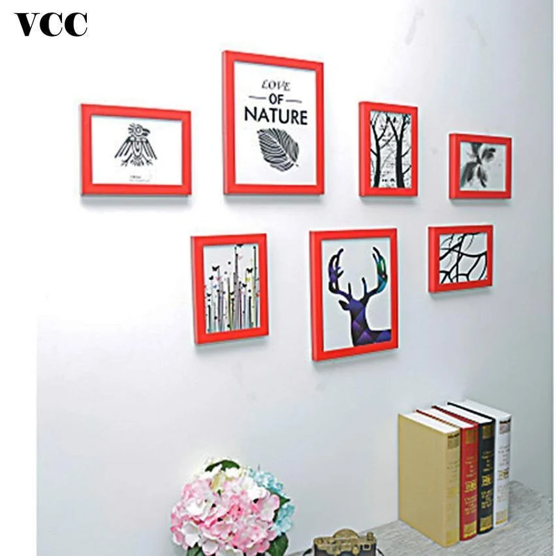 7 Stück klassischer Bilderrahmen zum Aufhängen an der Wand, Bilderrahmen, Foto, 7 10 Zoll, Wandkunst, Hochzeitspaar, Empfehlung, Bilderrahmen