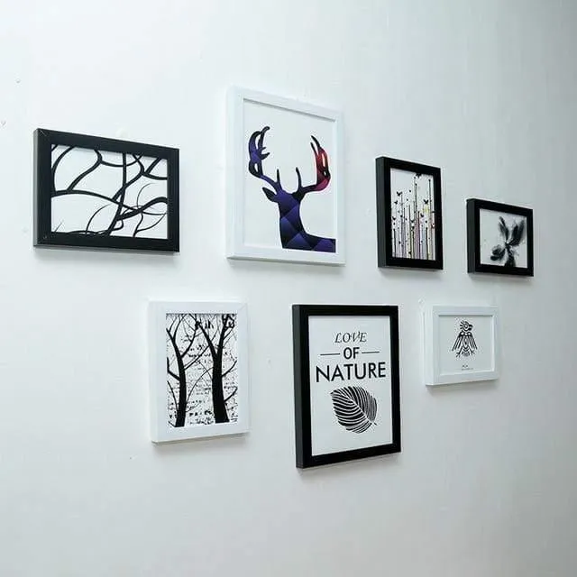 7 Stück klassischer Bilderrahmen zum Aufhängen an der Wand, Bilderrahmen, Foto, 7 10 Zoll, Wandkunst, Hochzeitspaar, Empfehlung, Bilderrahmen