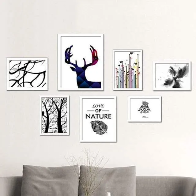 7 Stück klassischer Bilderrahmen zum Aufhängen an der Wand, Bilderrahmen, Foto, 7 10 Zoll, Wandkunst, Hochzeitspaar, Empfehlung, Bilderrahmen