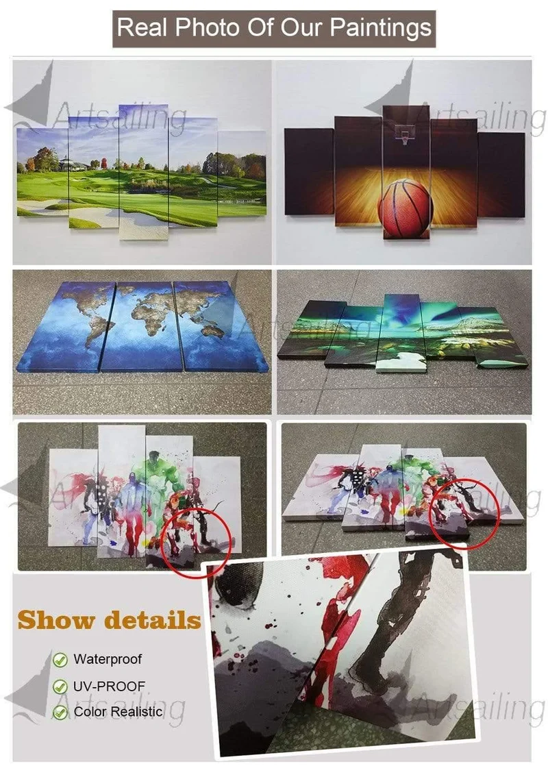 5 Stück Küche Essen Leinwand Malerei Essen Bild Wandbild 5 Panels Gewürze Wohnzimmer Wandkunst Wandbilder F2381