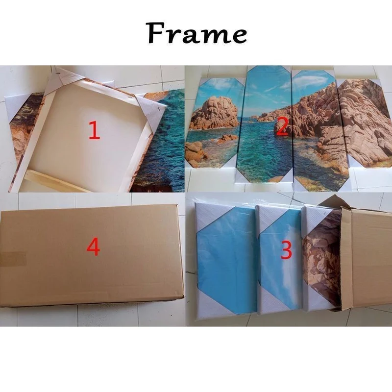 Modulare Bilder für Wohnzimmer, HD-gedruckte Leinwand, 5-teilig, Vollmondnacht, Waldwolf, gerahmte Wandkunst, Gemälde, Poster, Wohnkultur