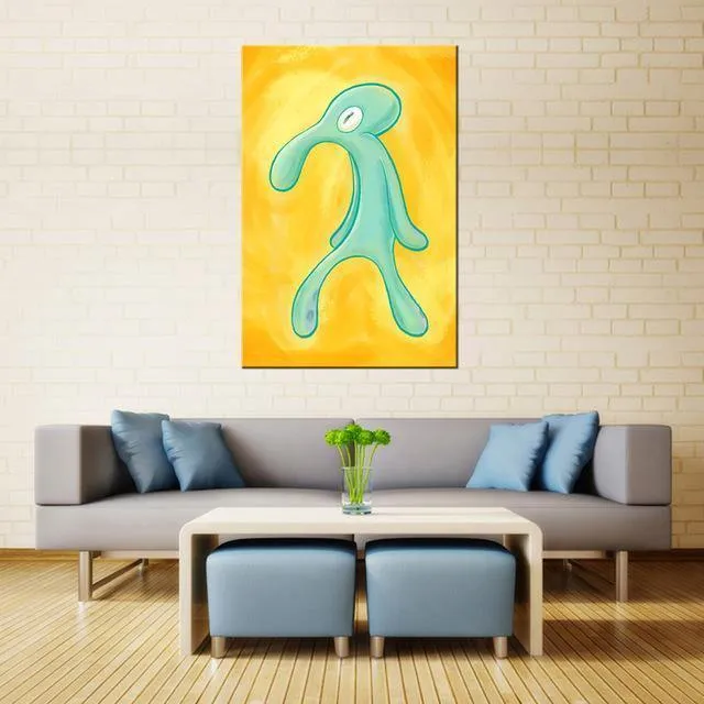 Artcozy Messias-Druck, wasserfest, Leinwandbild, Wandkunst, „Bold and Brash“ gehört in den Müll, Bild, Heimdekoration, Sprühdrucke