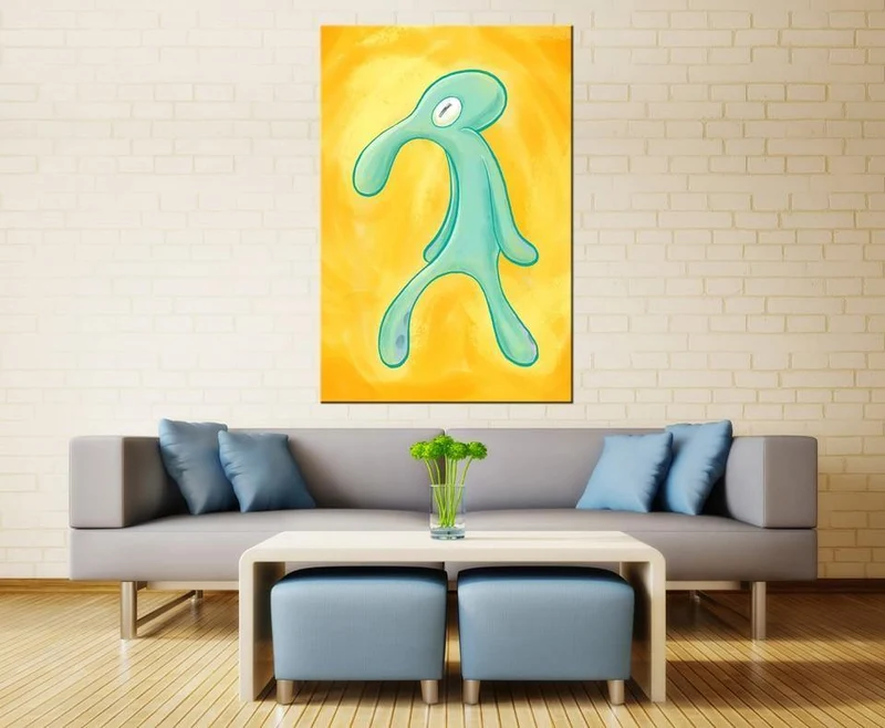 Artcozy Messias-Druck, wasserfest, Leinwandbild, Wandkunst, „Bold and Brash“ gehört in den Müll, Bild, Heimdekoration, Sprühdrucke