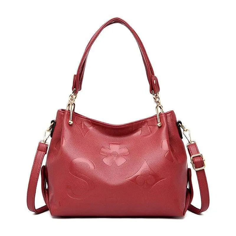 Echte Ledertaschen Damen Luxus Handtaschen Damen Designer Handtasche Große Kapazität Einzelschulter