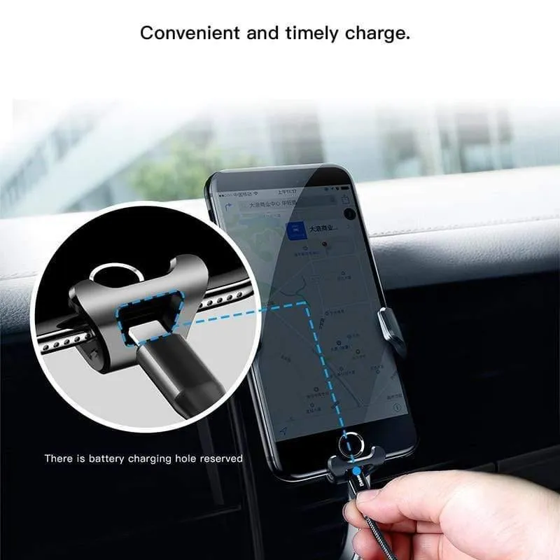 Baseus Gravity Autohalter für iPhone Samsung Handy Handyhalter 360 Grad GPS Air Vent Mount Clip Autotelefonhalter Ständer