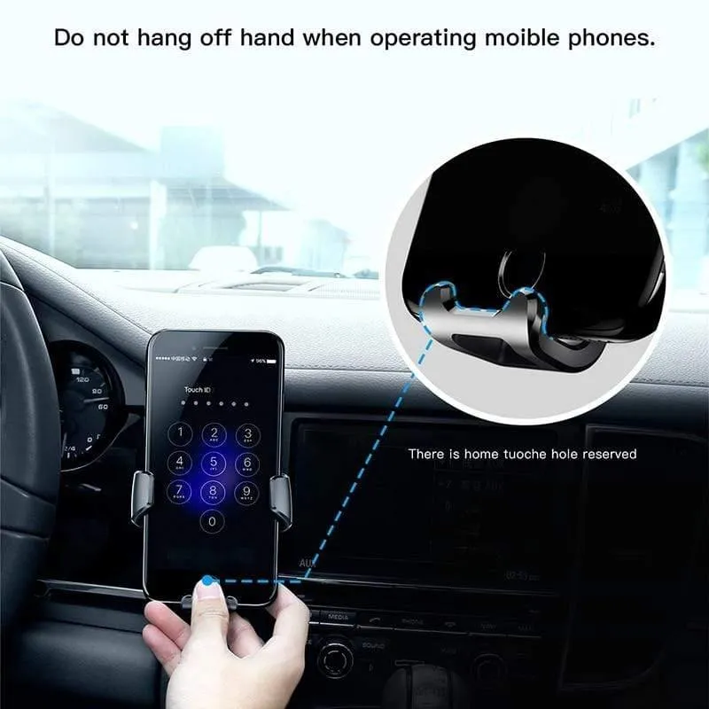 Baseus Gravity Autohalter für iPhone Samsung Handy Handyhalter 360 Grad GPS Air Vent Mount Clip Autotelefonhalter Ständer