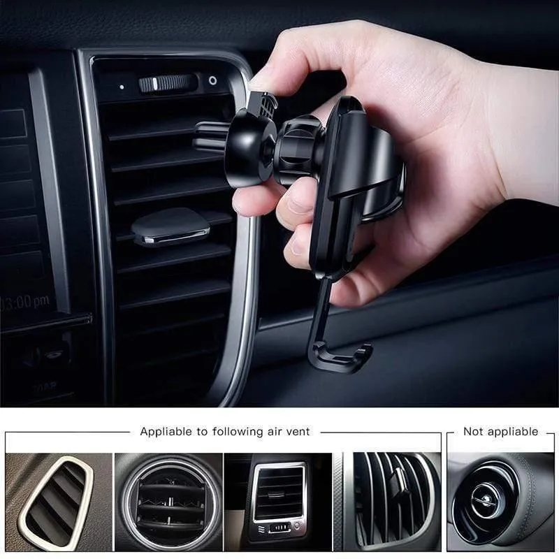 Baseus Gravity Autohalter für iPhone Samsung Handy Handyhalter 360 Grad GPS Air Vent Mount Clip Autotelefonhalter Ständer