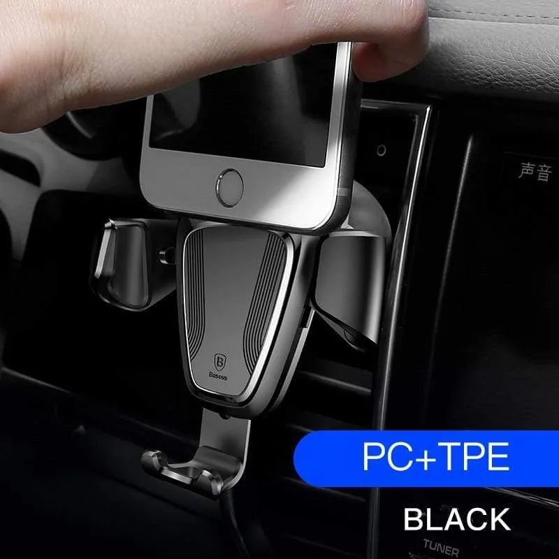 Baseus Gravity Autohalter für iPhone Samsung Handy Handyhalter 360 Grad GPS Air Vent Mount Clip Autotelefonhalter Ständer