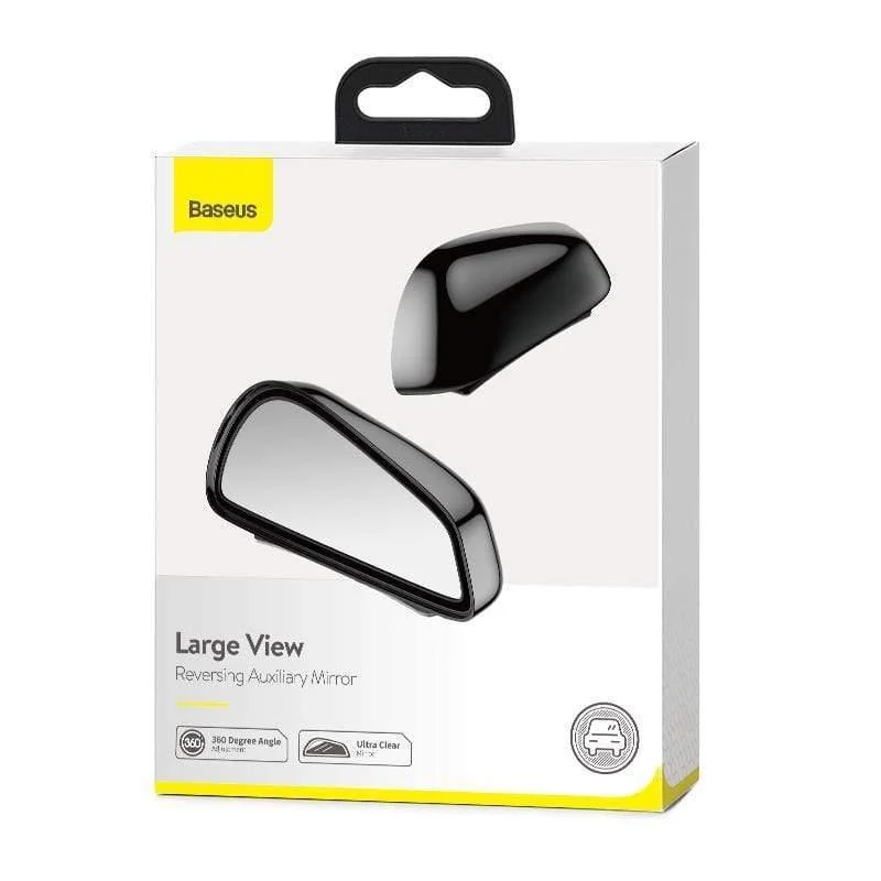 Baseus 1 Paar Auto Blind Spot Spiegel Auto Rückspiegel Zusatzspiegel HD Großansicht Konvex Glas Weitwinkel Rückspiegel