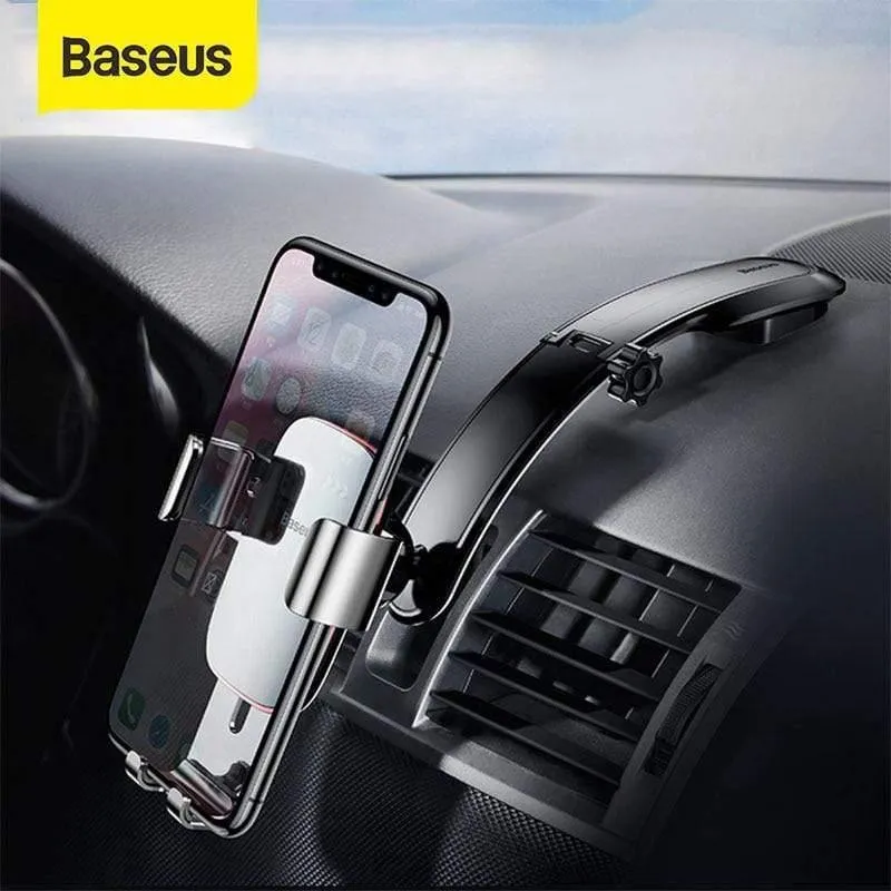 Baseus Metall Auto Handyhalterung für iPhone Samsung Faltbare Schwerkraft Handyhalterung für Dashboard Paste Autohalter Stand