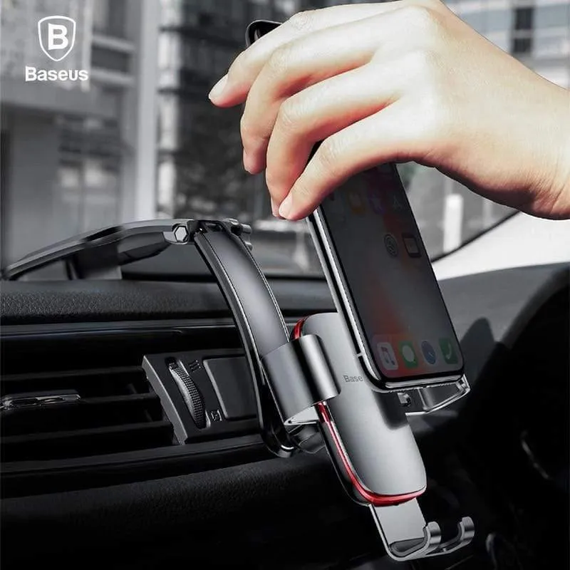 Baseus Metall Auto Handyhalterung für iPhone Samsung Faltbare Schwerkraft Handyhalterung für Dashboard Paste Autohalter Stand