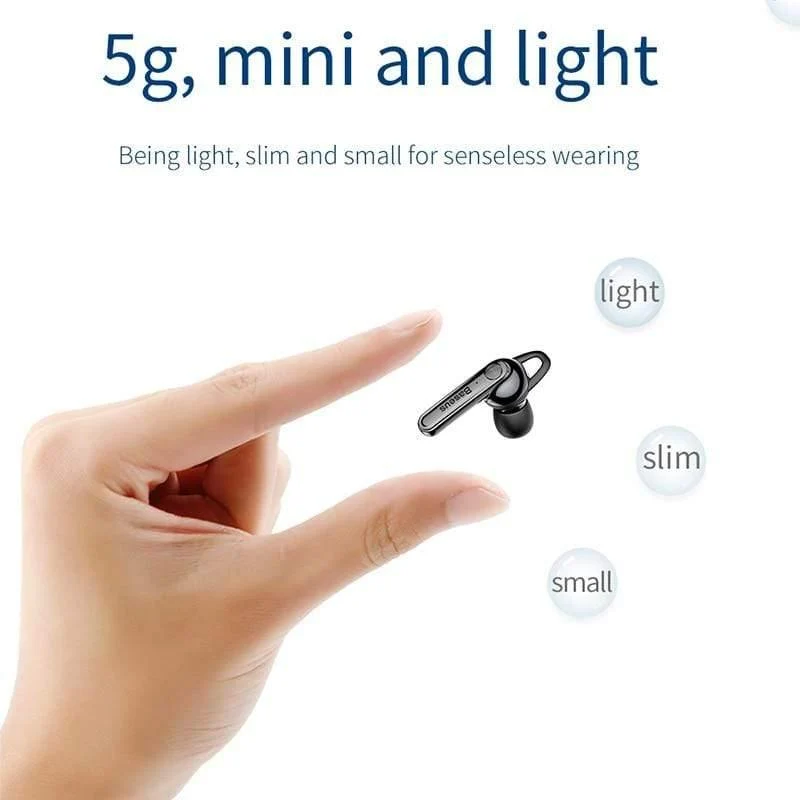 Baseus Magnetic Charging Bluetooth-Kopfhörer Single Business Talking Bluetooth-Ohrhörer für das Telefon im Auto mit kostenloser Ladebasis