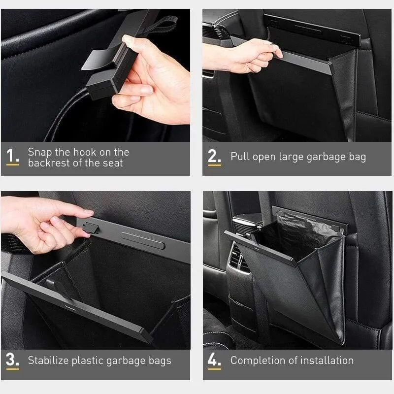 Baseus Auto-Organizer, Kofferraum, PU-Leder, Rücksitz-Aufbewahrungstasche, Auto-Fracht-Aufbewahrungsbox, universell für Autos, Gepäck, Reisetasche