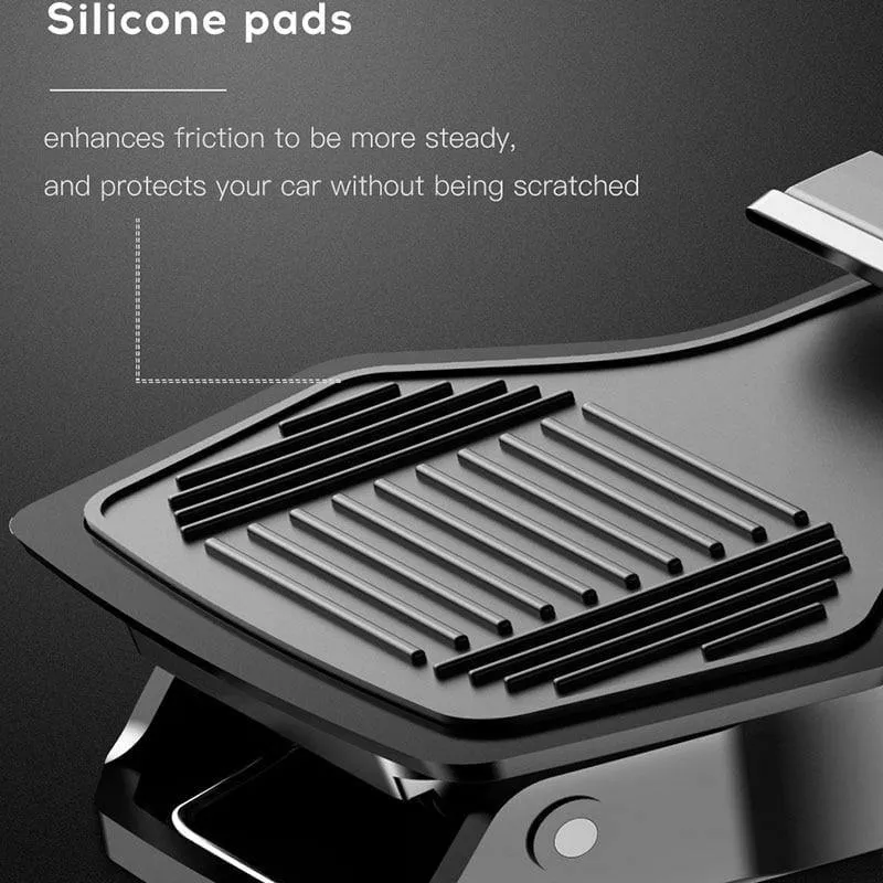 Baseus Dashboard Autotelefonhalter für iPhone X Verstellbarer Halter für Cliphalterung für Samsung Phone Grip Handyhalterständer (schwarz)