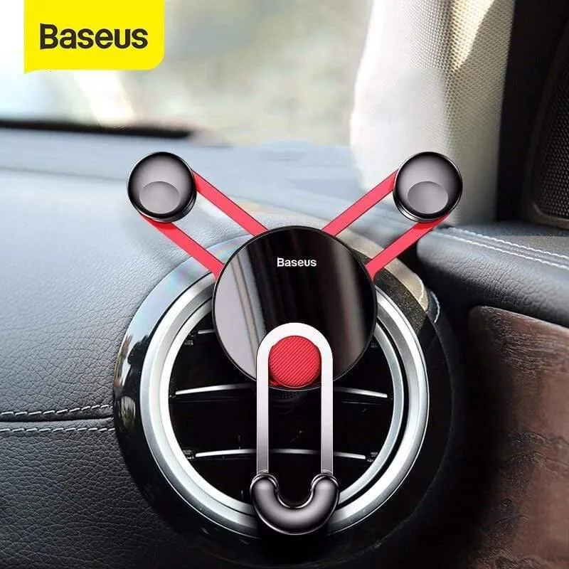 Baseus Autotelefonhalter Gravity Air Vent Mount Handyhalter Ständer für Android Smartphone mit USB C Kabel für Samsung