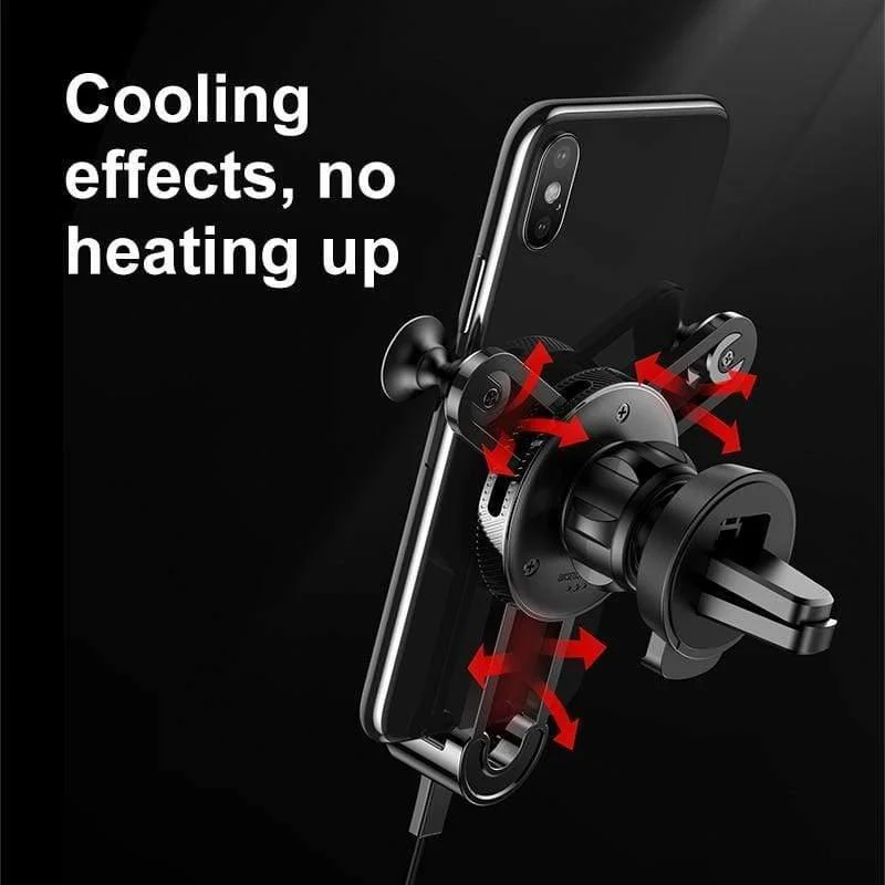 Baseus Autotelefonhalter Gravity Air Vent Mount Handyhalter Ständer für Android Smartphone mit USB C Kabel für Samsung