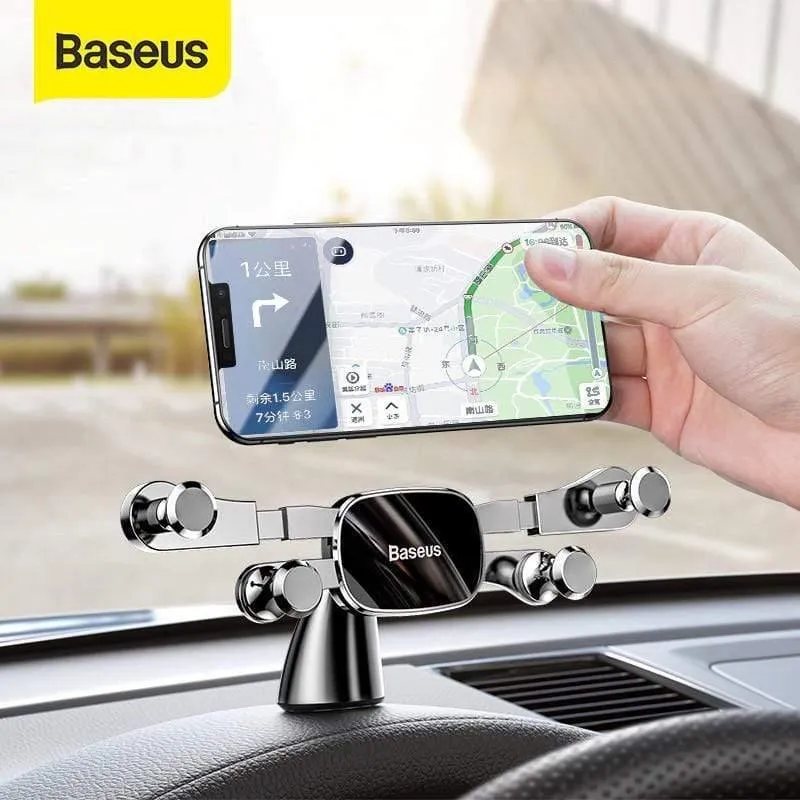 Baseus Autotelefonhalter für iPhone Samsung Gravity Mount Holder Stand Dashboard Autohalter für Huawei Xiaomi Handyhalter