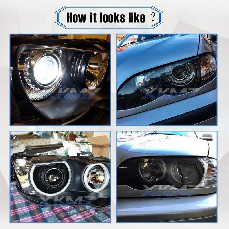 Scheinwerferlinsen H7-Projektor für BMW E46 M3 Coupe Tuning 325i 328i 330i 320i 318i 325Ci Limousine/Wagon Bi-Xenon-Objektiv-Zubehör