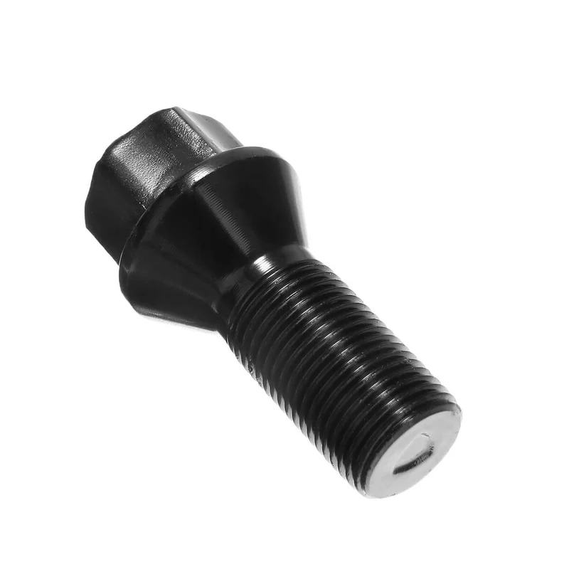 4 stücke M14x1.25 Schwarz Stahl Rad Lug Bolt Mutter Für BMW X3 X5 E70 E71 F20 F25 36136781151 Zubehör teile
